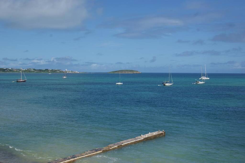 Superbe Studio Dolce Vita Vue Mer Plage Piscine Marigot  Exterior foto