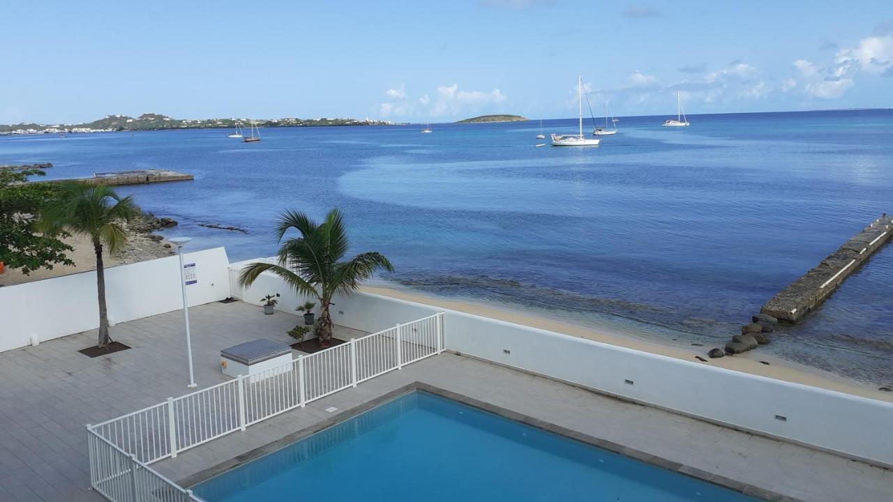 Superbe Studio Dolce Vita Vue Mer Plage Piscine Marigot  Exterior foto